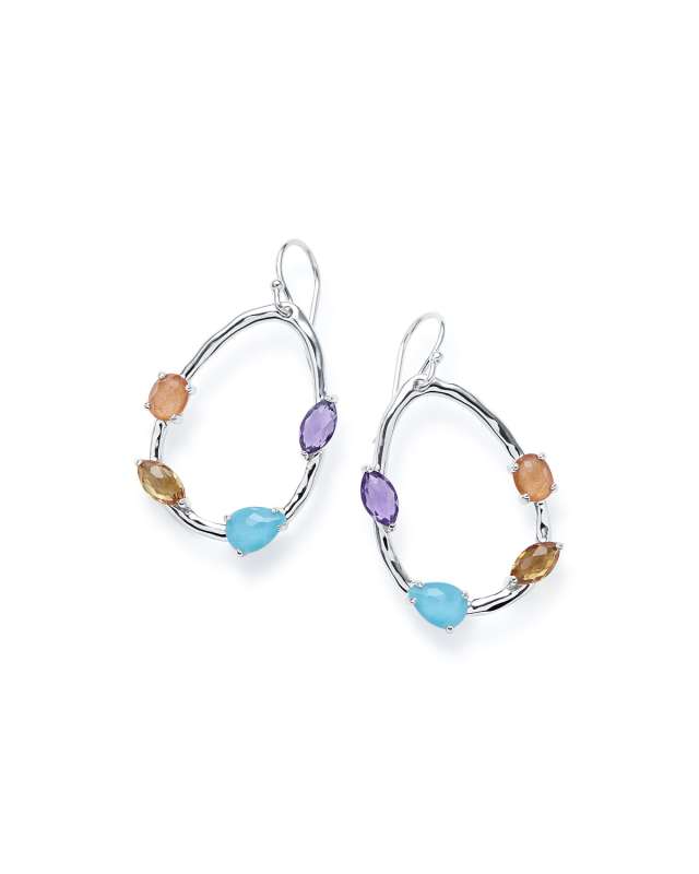 Pearl Shaped Drop Earrings in Sterling Silver
